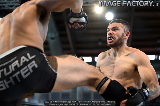 2022-05-07 Milano in the Cage 8 00513 Seif Mohamed-Michael Bellotti - MMA 84kg